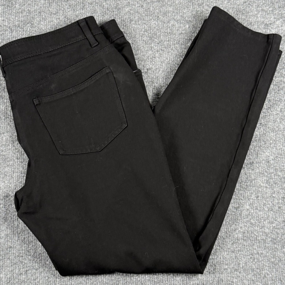 Chicos SO SLIMMING Pants 0.5 Small 6 Black Mid Rise Straight Leg 32x27 Neutral
